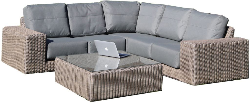 4 Seasons Outdoor Kingston Corner Set in Pure Weave | Garden Furniture Online