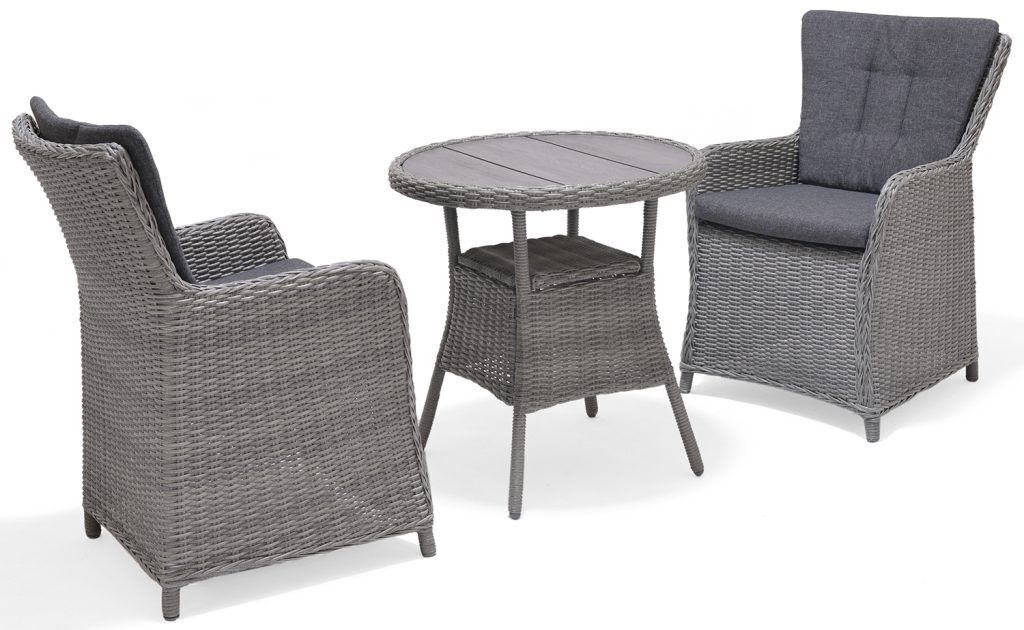 LifestyleGarden Martinique Grey Bistro Set | Garden Furniture Online