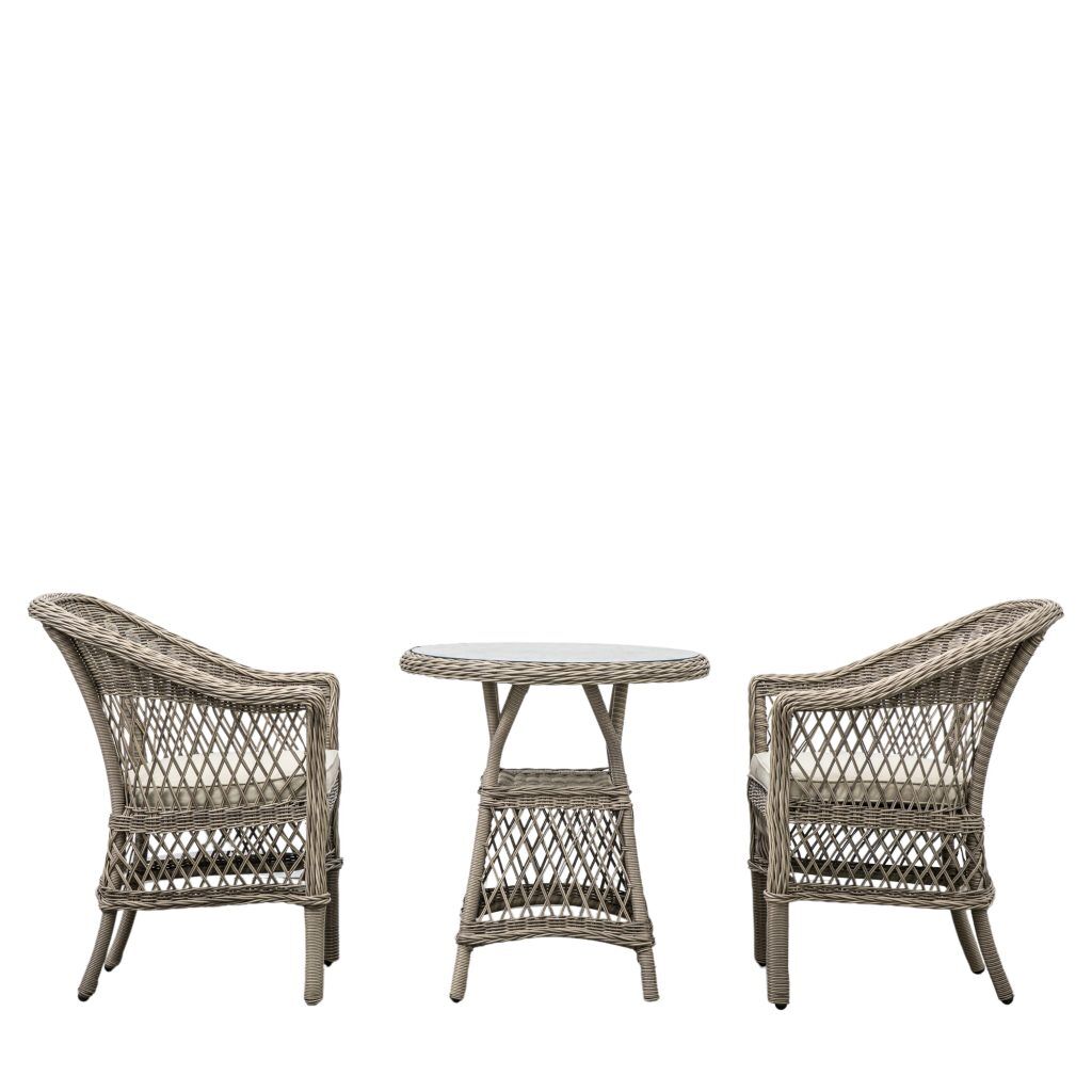 Gallery Outdoor Menton Bistro Set Stone | Garden Furniture Online