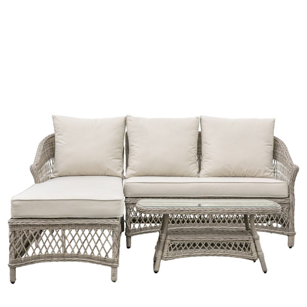 Gallery Outdoor Menton Chaise Set Stone | Garden Furniture Online