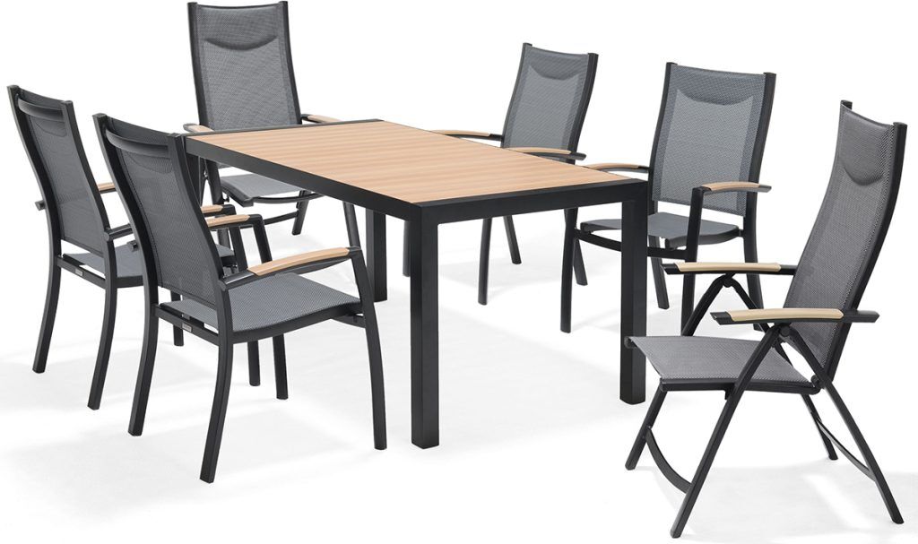 LifestyleGarden Panama 6 Seat Mixed Dining Set Weathernet | Garden Furniture Online