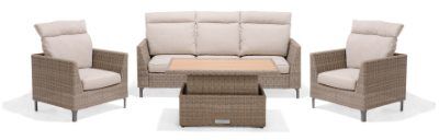 LifestyleGarden Bermuda Hi Lo Lounge Set in Natural | Garden Furniture Online