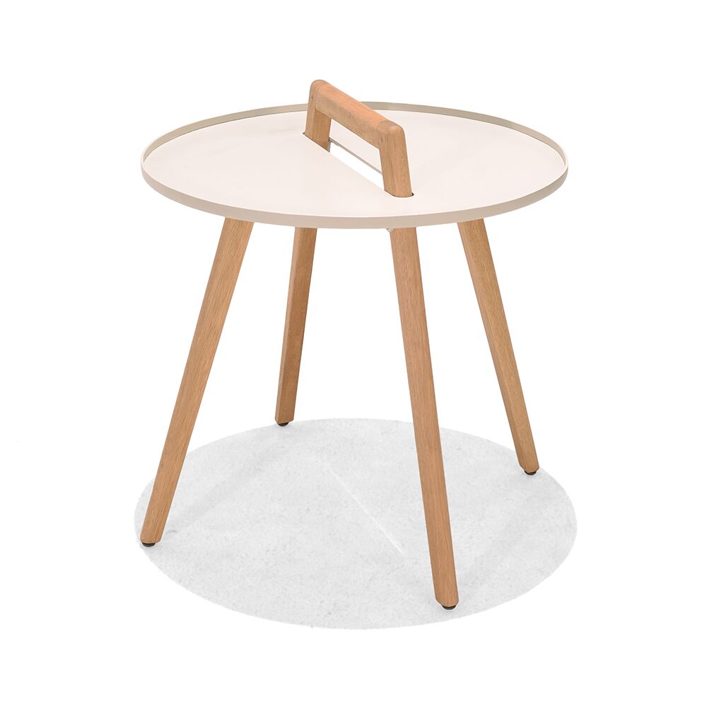 LifestyleGarden Nassau Round Side Table White | Garden Furniture Online