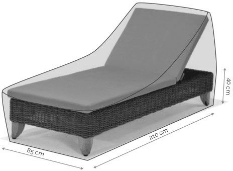 LifestyleGarden Premium Furniture Cover Sunbed 210x85cm Grey | Garden Furniture Online