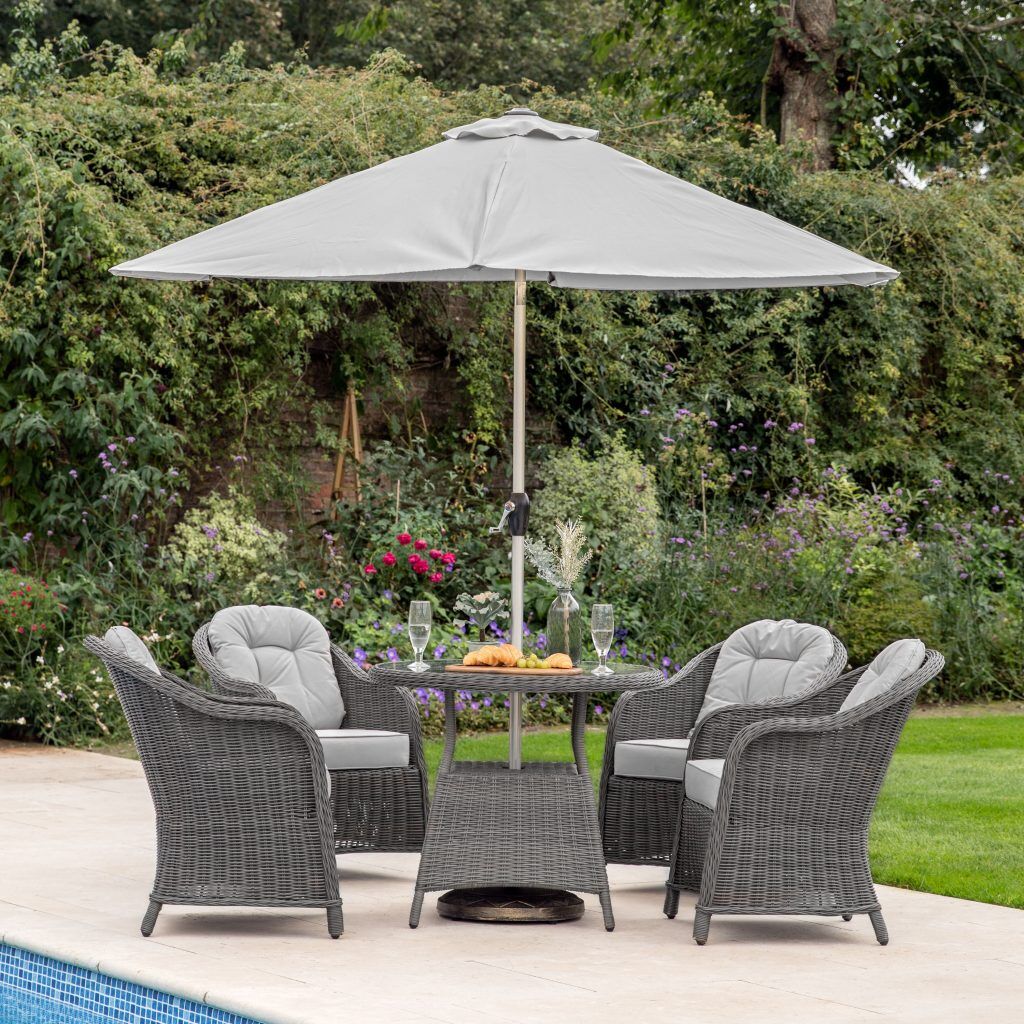Gallery Outdoor Vazzano 2x3m Parasol Grey | Garden Furniture Online